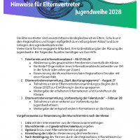 Wegweiser für Elternvertreter zur JW 2028
